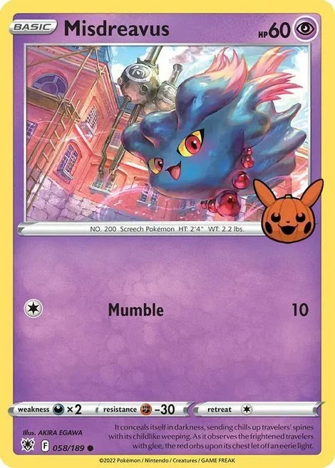 Astral Radiance Misdreavus #58/189 Trick or Trade